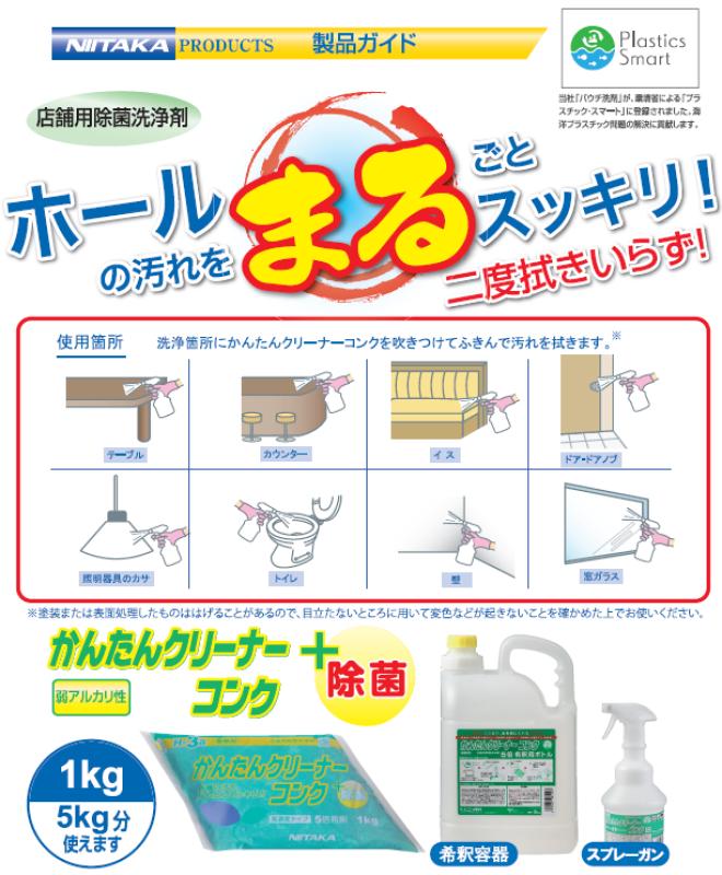 年末清掃もこれ一本！多用途洗剤で“まとめ掃除”を効率化「かんたんクリーナーコンク」